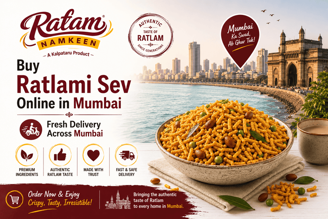 Buy Authentic Ratlami Sev Online in Mumbai – Fresh Delivery Across Andheri, Bandra, Thane, Navi Mumbai & More