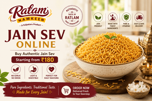 Jain Sev – Authentic Onion & Garlic Free Namkeen Starting from Just ₹180